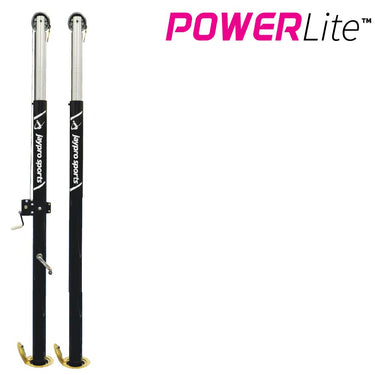 PowerLite Volleyball Uprights (3-1/2 in. Floor Sleeve) - NFHS, NCAA, USVBA Compliant